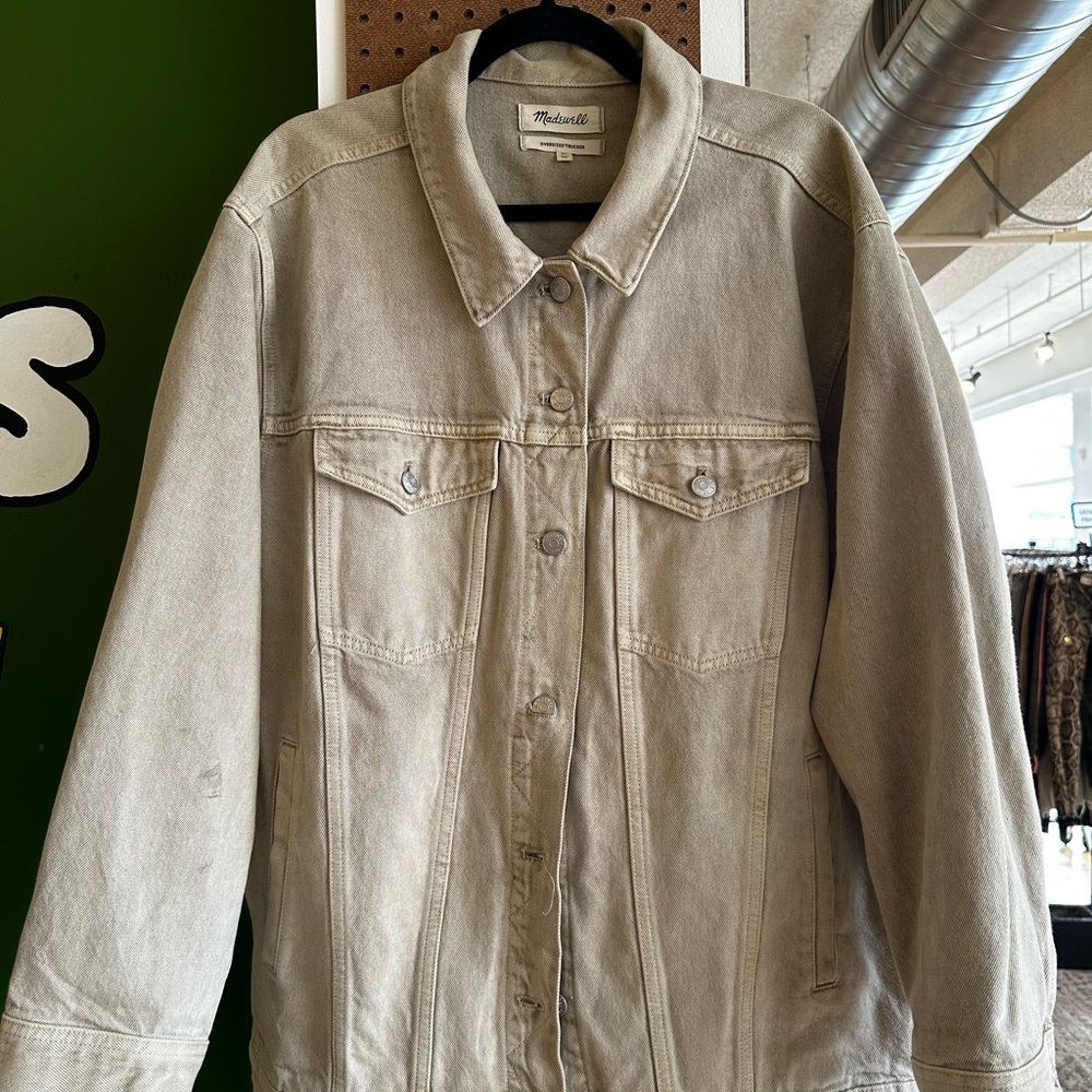 Madewell Light Tan Denim Jacket